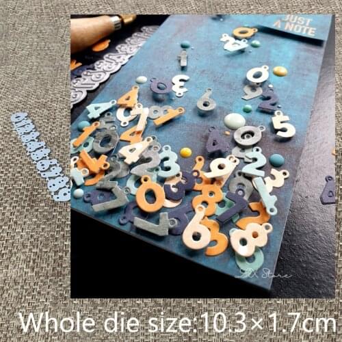 XLDesign Craft Metal Cutting Dies stencil mold numbers pendant decoration scrapbook Album Paper Card Craft Embossing die cuts