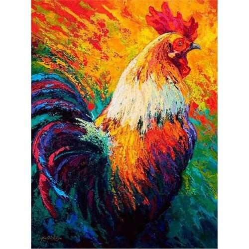 Animal Chicken DIY 11CT Cross Stitch Embroidery Kits Craft Needlework Set Cotton Thread Printed Canvas Home Dropshipping