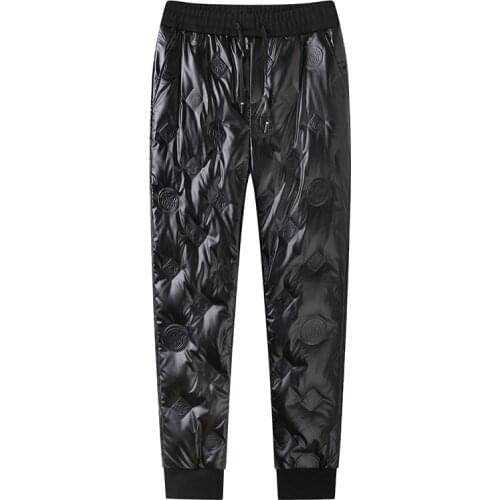 Winter warm down pants 2020 fashion new heigh loose men pant