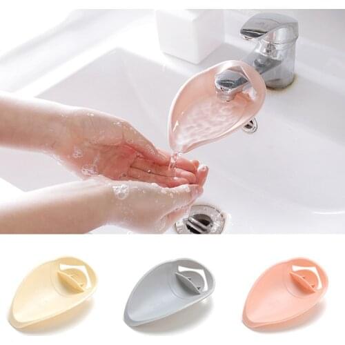 1Pcs Faucet Extender Sink Handle Extension Portable Kitchen Gift Plastic Children Hand Wash Tool Solid Color Bathroom Accessorie