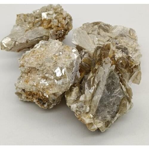 220-250g 1pc Natural Rough Yellow Mica Quartz Crystal Stone Raw Irregular Cluster Stones Minerals Specimen Healing Decoration