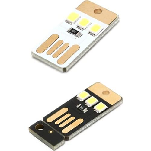 5pcs/lot 0.2W USB LED Bulb Mini Pocket Card USB Power LED Keychain Night Light Book Light For Laptop PC Powerbank Night Lamp