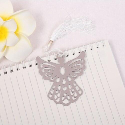 500 PCS Brand New of Metal Bookmark Ribbon Tassel Angel Wedding Baby Shower Party Favors Gifts For Books