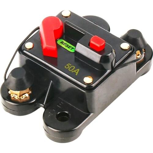 50A 60A 80A 100A 125A 150A 200A optional Car Audio Inline Circuit Breaker Fuse for 12V DC Protection SKCB-01-100A Waterproof