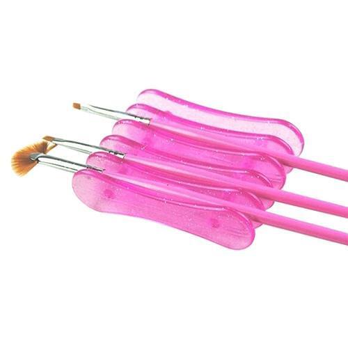 Nail Art Design Craft Acrylic UV Gel Brush Pen Rest Plastic Holder Stand Supply