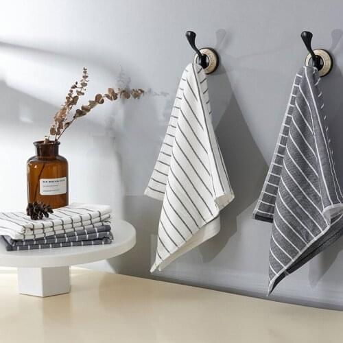 BaiHua 1 PC Bathroom Cotton Hand Face Towels for Adult White Brown Grey Terry Washcloth Travel Sport Towel