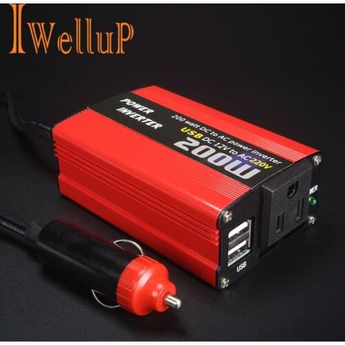 Car 200W Power Inverter 12v 220v Converter DC 12V to AC 220V 110V Portable Auto Modified Sine Wave USB Charger 12 220 180W 150W
