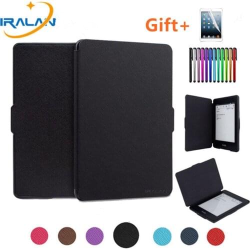 For Amazon Kindle 8 E-reader Case PU Leather Cover For Kindle 8th Generation Ebook Skin Multicolor Hard Shell Auto Sleep/W 3 in1