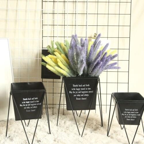 15 Heads Artificial Spike Grass Bunches Wedding Bride Holding Fake Flowers Home Party Photography Vase Plant Wall Decoration
