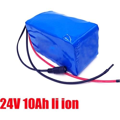 24V 10Ah pack 18650 pack 7s pack 24 volt lithium ion battery + charger