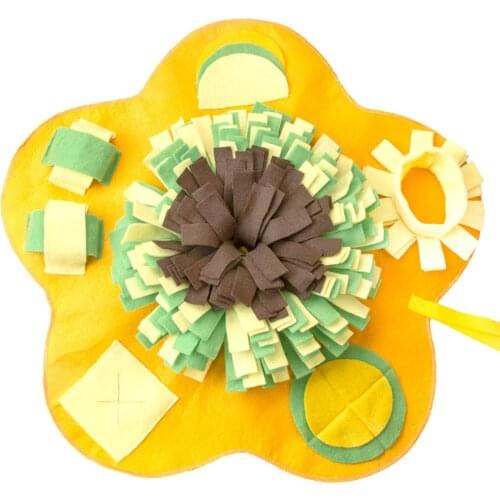 Pet Dog Sniffing Mat Find Food Training Blanket Play Toys Dog Mat For Slow Food Puzzle Sniffing Mat Pad Can Be Stitched