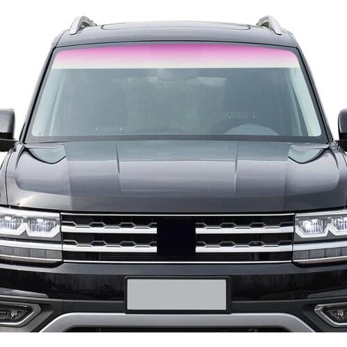 Car Windscreen Sun Visor Film Tint Strip Universal for Auto SUV Camper 150x20cm Waterproof Sunscreen Tear off Leave No Glue