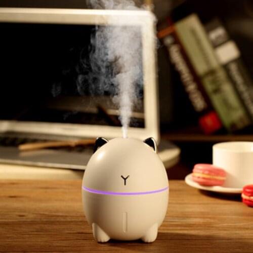 ELOOLE 200 ML Mini USB Humidifier With Night Lamp Automatic Power Off Quiet Work Spray Relieve Dry For Bedroom Office Car