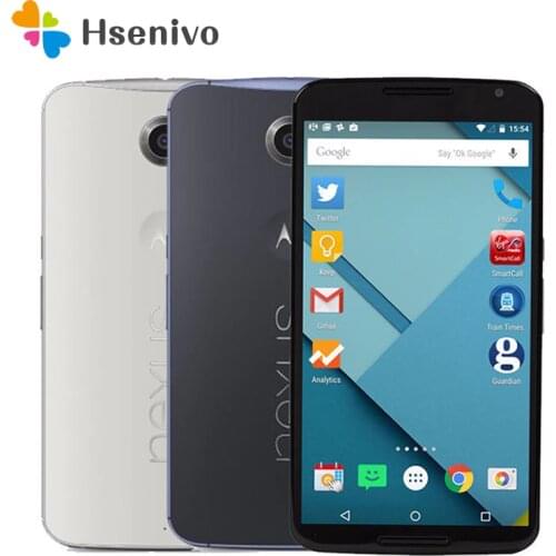 Motorola Nexus 6 Refurbished-Original XT1103 XT1100 Mobile Phone 5.96 "Touch Screen 3GB RAM 32GB ROM 4G GPS WIFI refurbished