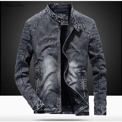 Mens Jackets Vintage Jeans Jacket Autumen Men Outwear Long Sleeve Plus Size Cotton Casual Jacket Military Streetwear C1867