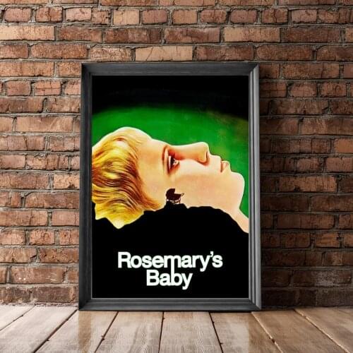 Rosemarys Baby (1968) Poster American Psychological Horror Film Wall Decor Mia Farrow John Cassavetes Ruth Gordon Art Gift