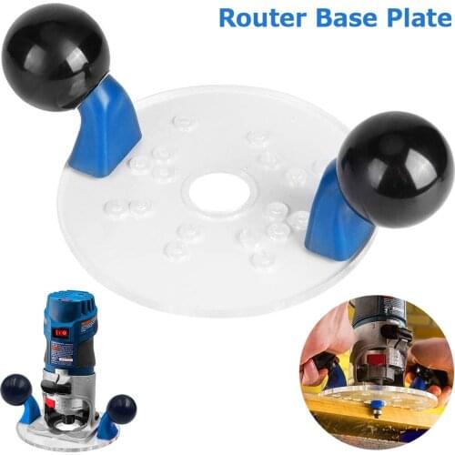 Router Base With Double Handles Palm Router Machine Base Woodworking Electric Trimmer Wood Milling Engraving Hand Carving