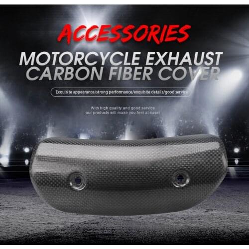 Motorcycle Exhaust Carbon Fiber Protector Heat Shield BMW S1000RR 10-20 Muffler Cover Middle Pipe Connection
