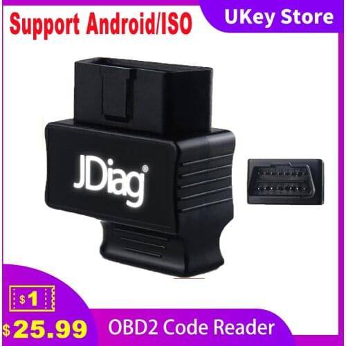 JDiag FASLINK M2 Echo ELM327 OBD2 Scanner Car Diagnostic Tools Support Android / ISO Bluetooth-compatible 4.0 Car Scanners