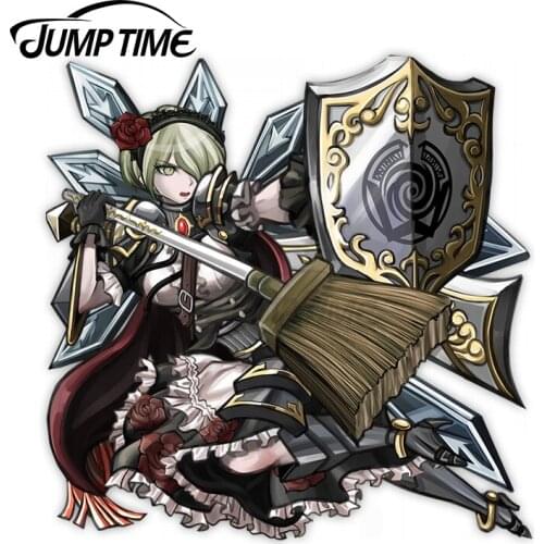 Jump Time 13 x 12cm For Danganronpa V3 Kirumi Tojo Argument Armament Anime Car Stickers Vinyl Material Occlusion Scratch Decor