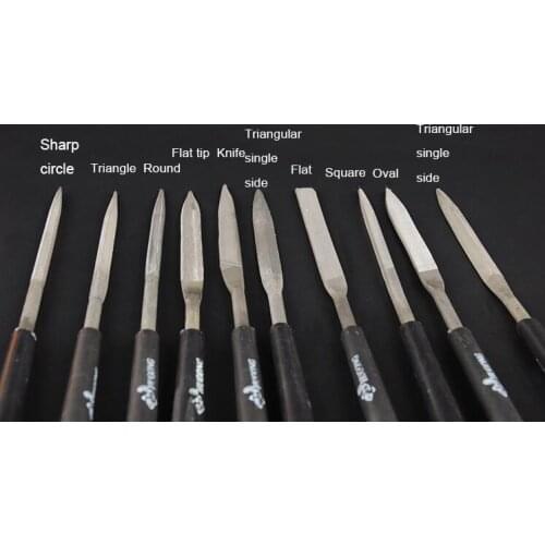 10 Pieces Sickle Sanding Tool Various Shapes Grinding Tool for RC Model Cars DIY Tamiya Mini 4WD Racing Car Modification Tool