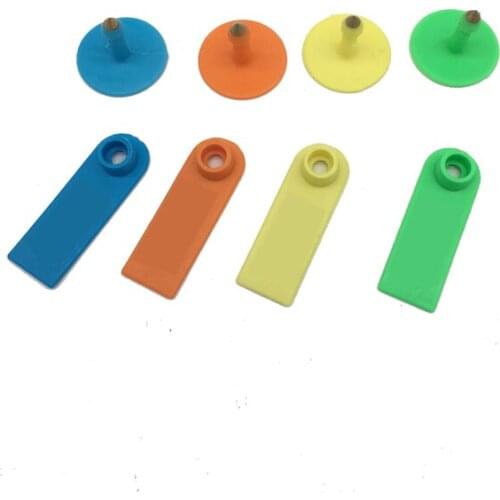 100 Set Animal ear tags No word ear signage Animal identification Feeding Device Sheep Swine Cattle Ear tags pen Farm Equip