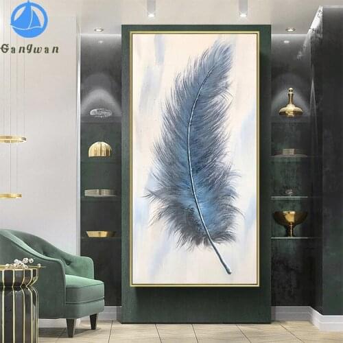5D round Diamond Embroidery Hot selling home art, feathers Diamond Painting Full Square Mosaic Cross Stitch Handmade Gift