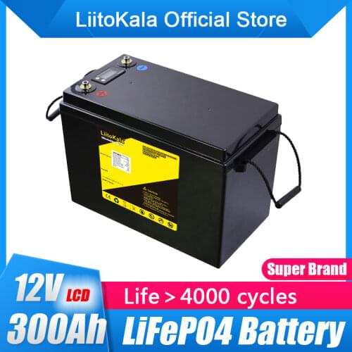 LiitoKala 12V 50Ah 60Ah 90Ah 100Ah 120Ah LiFePO4 Battery 12.8V 3000 Cycles For RV Campers Golf Cart Off-Road Off-grid Solar Wind