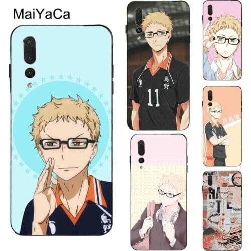 MaiYaCa Tsukishima Kei Haikyuu Anime Case For Huawei Honor 8X 9X 9 10 Lite 20 Pro 10i 7A Pro 7C 8A 8C 8S Y6 Y9 Y7 2019 Nova 5T