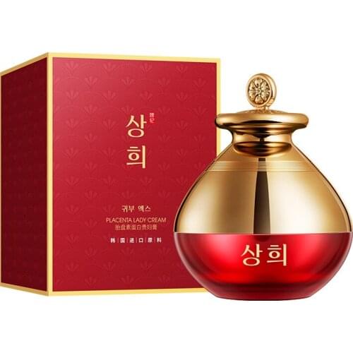 Placenta Protein Lady Facial Cream Moisturizing Concealer Brightening Isolation Repair Hydrate Firmness Elastic Locking Water