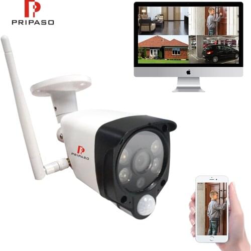 Pripaso Wireless Security Camera HD 720P Outdoor WIFI Waterproof Camara PIR Function Remote Monitor Camera For School Factory