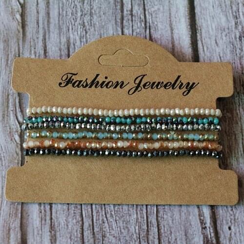 2mm Crystal Fashion Friendship Miyuki Tila Seed Beads Bracelet 6colors Adjustable Charm Bracelet & Bangles Women Jewelry