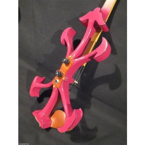 Great Design Handmade Streamline Model Top Art 4/4 Electric Violin Violino Bow Case Rosin Ebony Fingerboard String Instrument