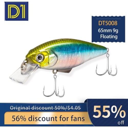 D1wobblers for fishing Floating Crankbait 65mm9g winter carp Fishing sea bass fishing tackle 2020 isca artificial bait for pike