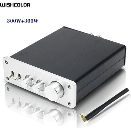 D90 TPA3255 2.0 Amplifier Stereo Digital Power Amp Bluetooth 5.0 Amplifier 300W+300W