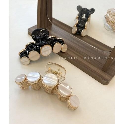 Elegance Crystal Pearl Hair Claws For Women Hair Accessories Flower Rhinestones Hairpins Handmade Hair Clips