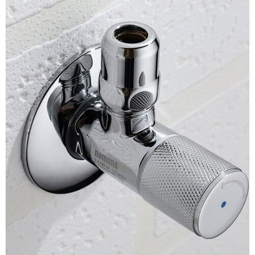 G1/2 in G3/8 out Excellent Quality Brass Angle Valve Bathroom Faucet Accessories