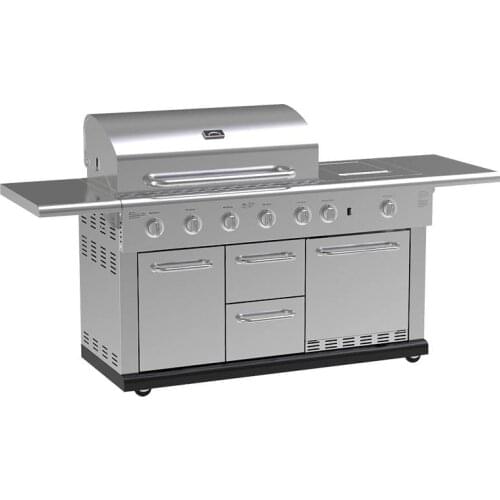 LPG Barbecue Courtyard Gas Grill Stainless Steel Large Smokeless Barbecue Grill Household Barbecue
