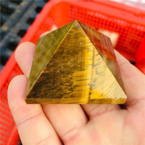 Strawberry Healing Pyramid Natural Mineral Triangled Crystal Point wholesale