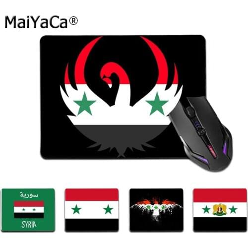 Maiyaca Syria Flag Customized MousePads Computer Laptop Anime Mouse Mat Smooth Writing Pad Desktops Mate gaming mouse pad