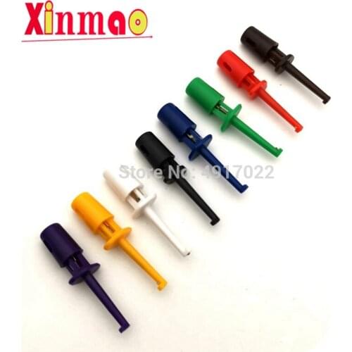 Mini 16Pcs Or 10pcs Single Test Hook Clip Test Probe For Electronic Testing IC Grabber Large Round Crocodile Clip Hook Test Clip