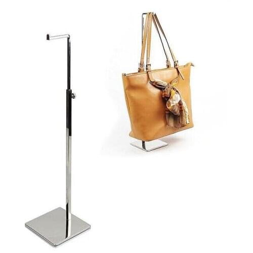 Fashion modern adjustable Metal Mirror surface handbag display stand rack Free shipping 7ZJ-01