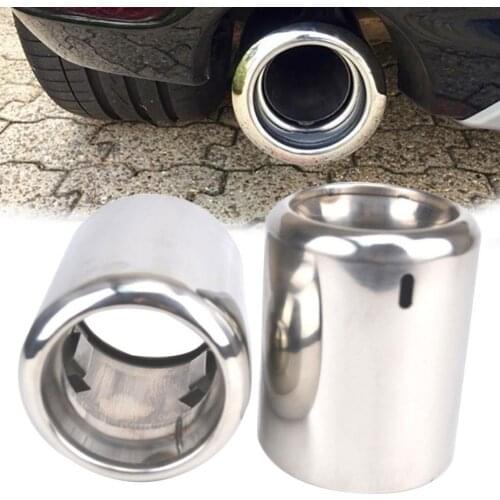 Stainless Steel Car Exhaust Tip Auto Trim Tail Tube Vehicle pipe Tail Muffler Tips Fit 6 CX-5 Car Rear Tail Throat Liner Access