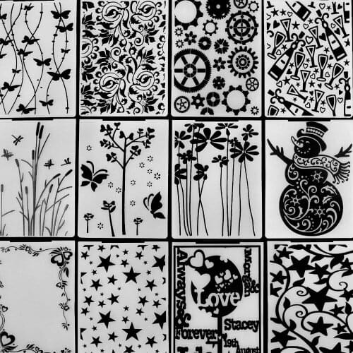 New Arrival Scrapbook Circular Design DIY Paper Cutting Dies Scrapbooking Plastic Embossing Folder