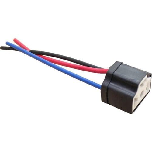 New Headlight Connector H4 9003 Ceramic Wire Wiring Car Head Light Bulb Lamp Harness Socket Plugs 1PC