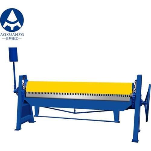 Hand Tdf Sheet Bending Machine 1.5mm*2500mm/Manual Galvanized Sheet Folding Machine