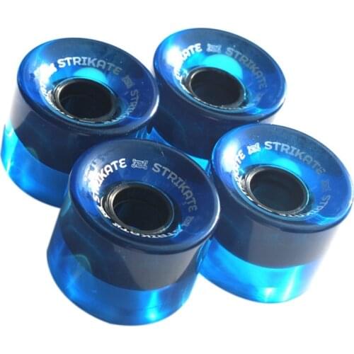 STRIKATE 4Pcs/Set 60X45mm Cruiser Skateboard Wheels PU Wheels Long Board Cruiser Wheels