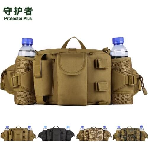 Tactical Waist Bag Protector Plus Y114 Camouflage Nylon Sports Bag Military Kettle Bag Outdoor Hiking Running Bag