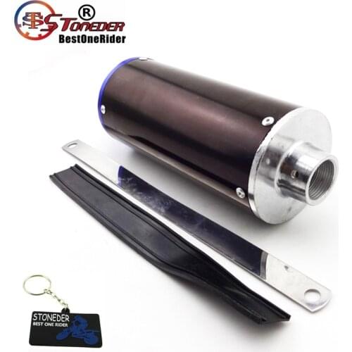 STONEDER Blue 28mm Exhaust Muffler For 50cc 70cc 90cc 110cc 125cc CRF XR 50 KLX SSR Thumpstar TTR YCF Chinese Pit Dirt Bike