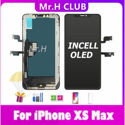 GX GW OLED JK RJ ZY Incell Screen for IPhone XS Max LCD Display Replacement Assembly Digitizer Touch Screen Repair Parts Grade A
